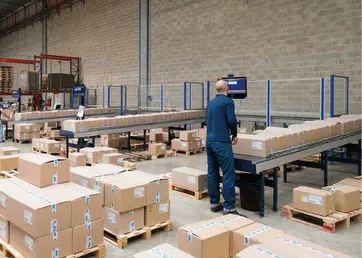 Export packaging of frozen food